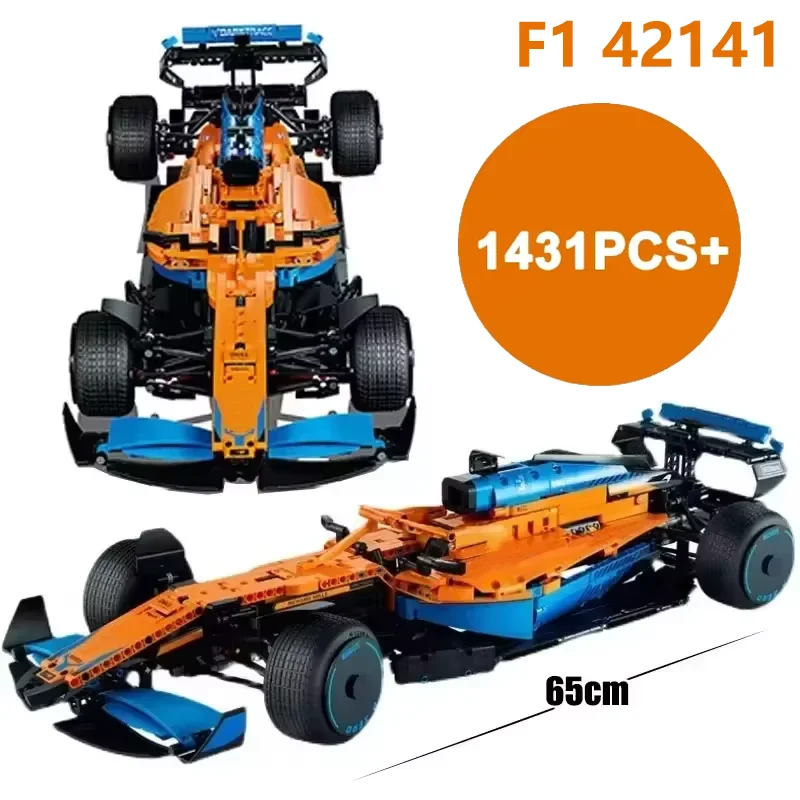 F1 1:8 1432PCS+ Technical W14 Formula City Speed Racing Car Building Blocks 42141 Bricks Famous Sport Vehicle Model Assembly Toy