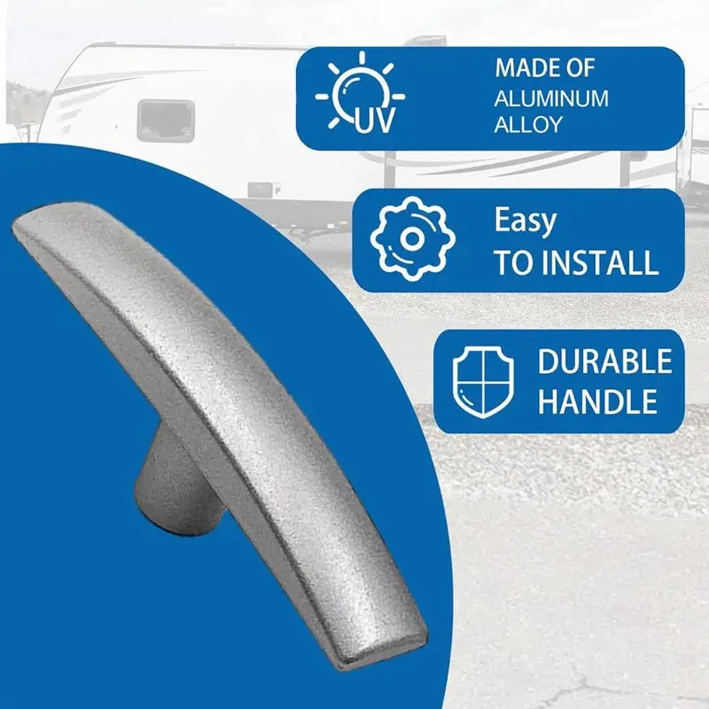 New Practical Waste Valve Handle Waste Valve Handle 1pc Auto For RV Silver Vehicle Wear-resistant Vehicle Auto