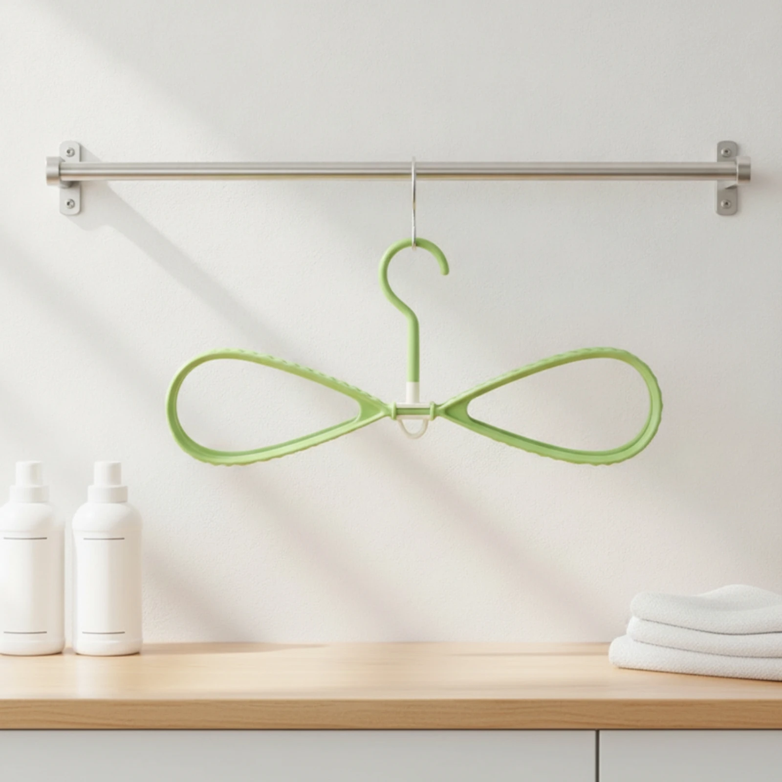 15 Pieces Butterfly Hanger Space-Saving Hanger with Swivel Hook Slimline for Closet, Laundry Room