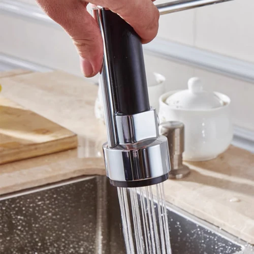 Imagen 2 del producto Cabezal rociador Universal G1/2, llave de parada de agua, boquilla de ducha extraíble, grifo mezclador para fregadero, accesorio de repuesto