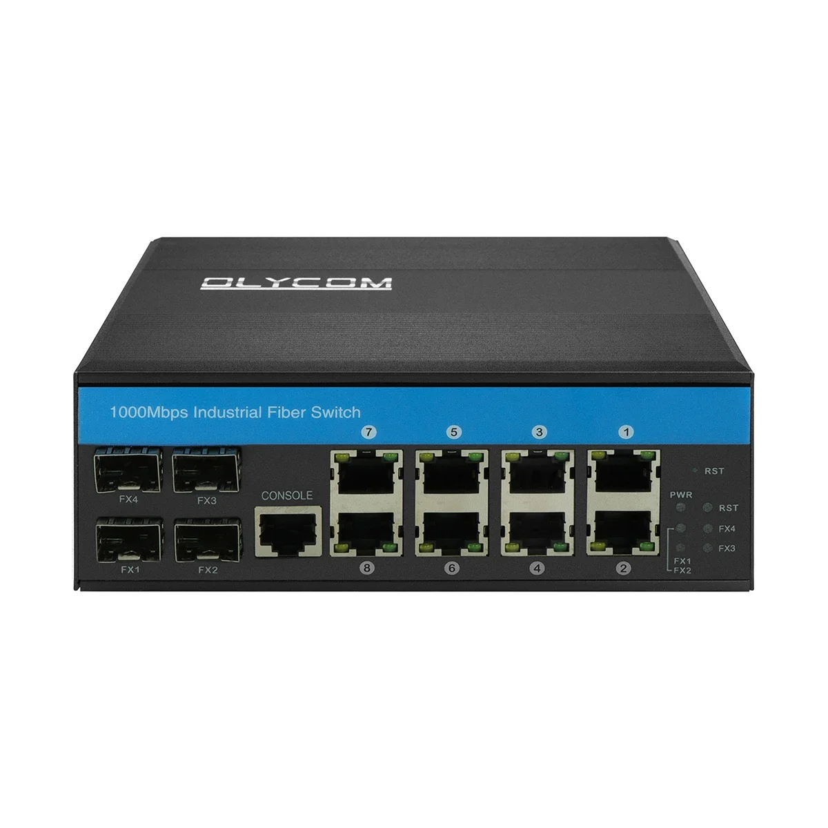 Industrial POE Ethernet Switches 4*1000 Base-X 8*10/100/1000Base-T Managed Network Switches