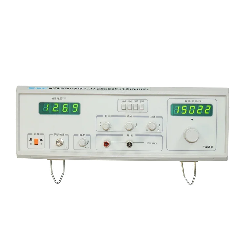 Longwei LW-1212BL Audio Frequency Sweeper Signal Function Generator Measurement Meter 20W Adjustable Frequency Amplitude Tester