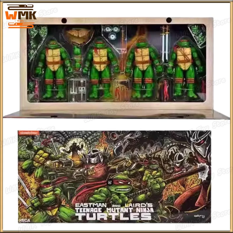 In Magazzino Neca 54329 Raphael Michelangelo Leonardo Donatello Tartarughe Anime Figura Collezione Modello Giocattoli Casa Ornamento Regalo Personalizzato