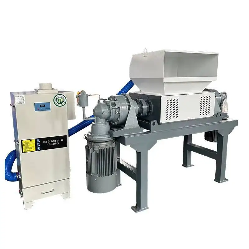 Equipment Waste Paper Box Shredding And Packing Production Line Double-axis Shredder Old Newspaper Hard Cardboard