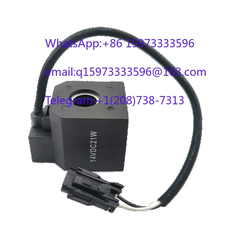 Excavator Hydraulic Pilot Safety LockSolenoid Valve Coil Replacement Part Fit R55 R60 R150 R215 R225-5 -7 Engineering Mechanical