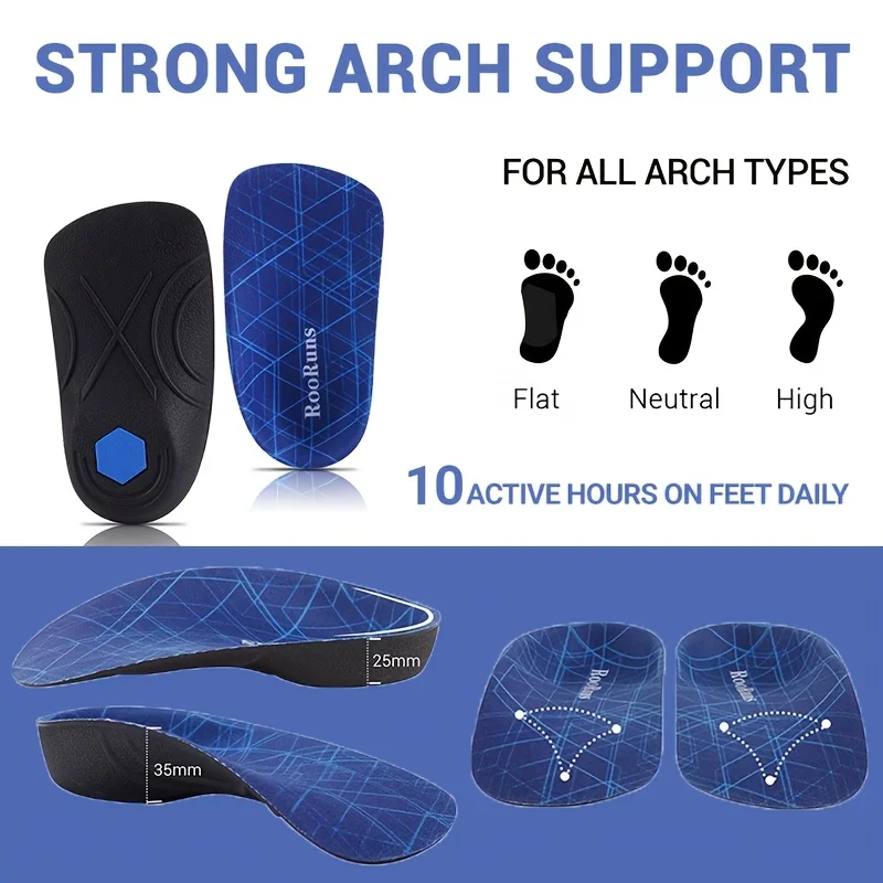 

1 пара подушечек для обуви из ЭВА на полуустежке, подушечки для поддержки свода стопы на плоской подошве, нейтральные, высокие ноги, удобные, дышащие и прочные