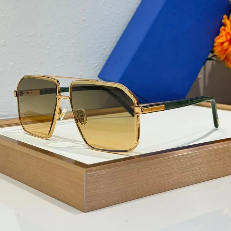 Model ZI80129 Wholesale Luxury brand Sunglasses Alloy Frame and Acetate Temple  UV400 Designer Eyewear for Men Women with box