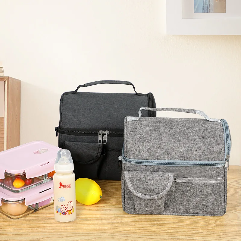 Portable Lunch Box Mommy Bag Carrying Milk Storage Ice Insulation Bag Leak-proof Office Worker Bento Box Picnic Food Container