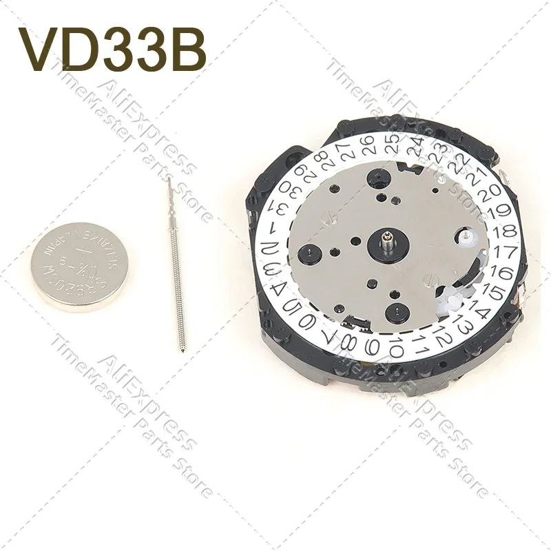 

VD33 quartz movement VD33B six hands at 3 o'clock 3.6.9 small seconds watch repair movement replacement parts