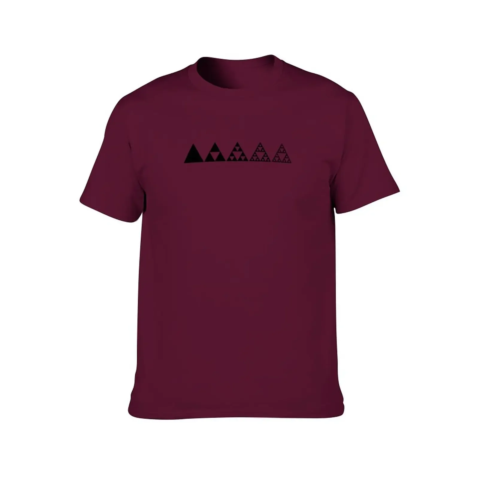 Sierpinski, Triangle, Mathematics, Fractal, Math, Geometry T-Shirt t-shirts man T-shirt short men's t shirts