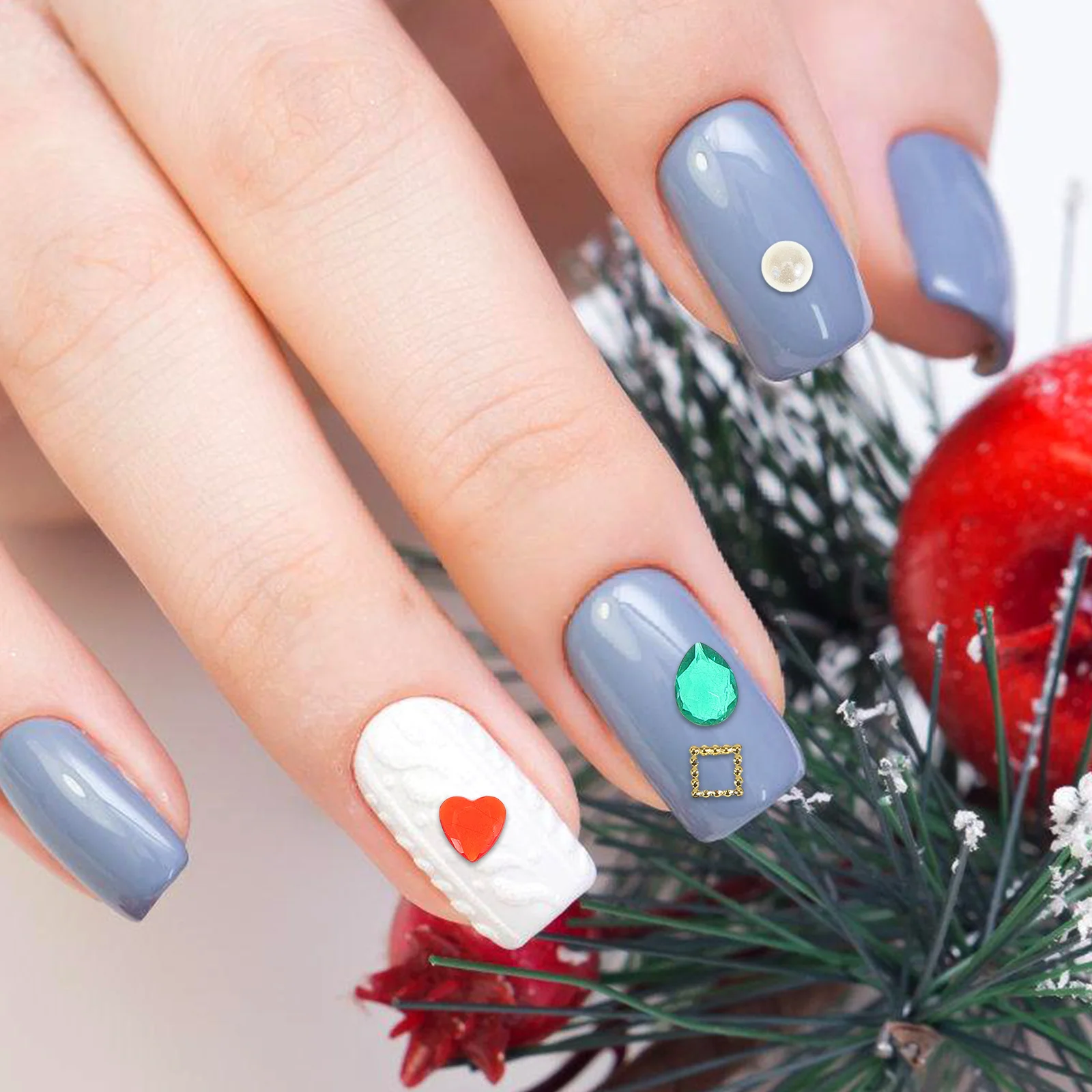 

6 коробок для дизайна ногтей, коробка со стразами, нежная жемчужная заклепка, стеклянная нашивка, смешанный стиль, сделай сам, маникюр, стразы, блестящие ногти