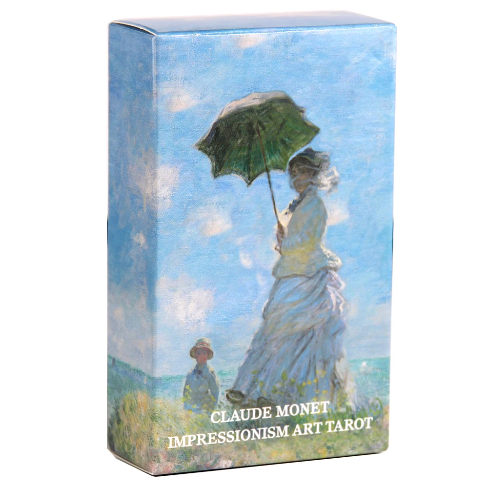 

1pc, Claude Monet Impressionism Art Tarot Deck, With QRCode Guidebook, Prophecy Fate Divination Deck, Fortune Telling Game, Begi