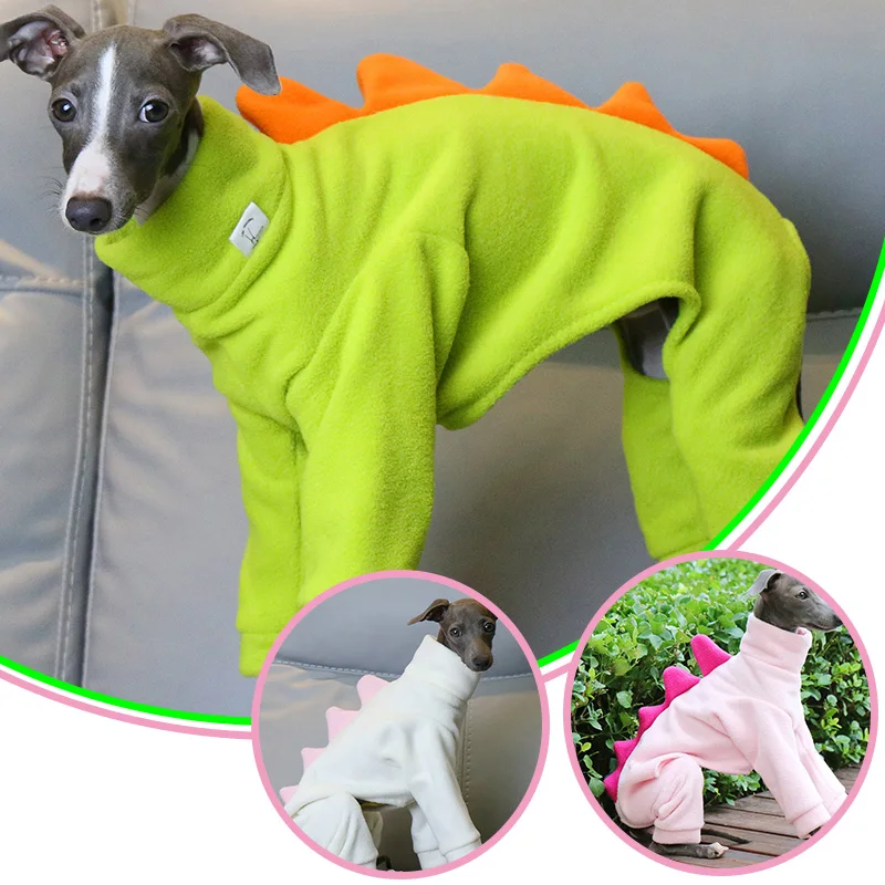 

Dinosaur Dog Clothes Halloween Autumn Winter Thick Fleece Clothes Italian Little Lingbit Four Legged Dog Clothes Halloween Chris