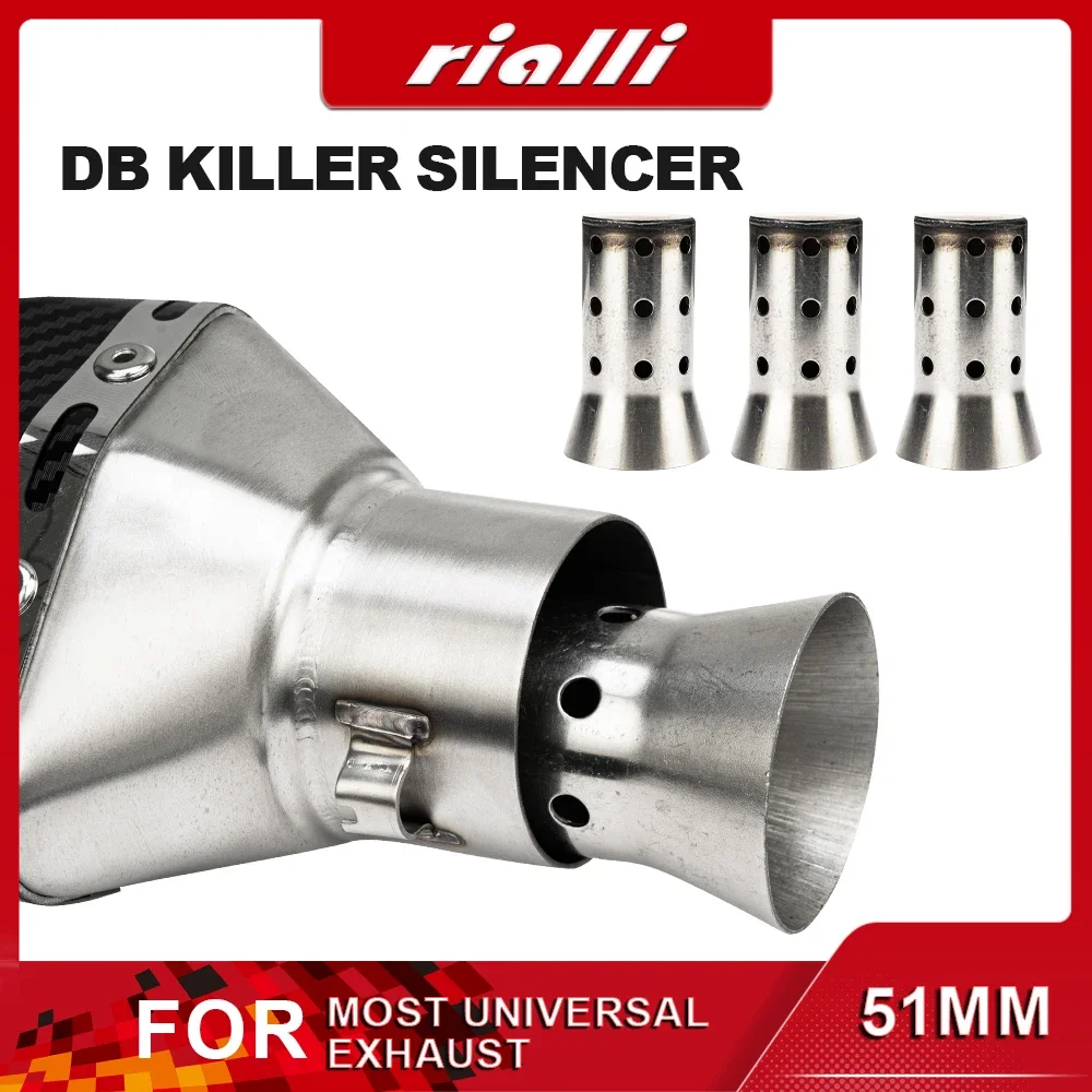 Universal Motorcycle Exhaust Muffler DB Killer Silencer Noise Sound Eliminator 51mm For Ninja Z250 Z300 ZX10 MT07 MT09 R25 R3 R6