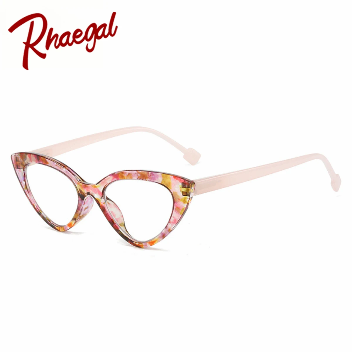 Fashionable Floral Cat Eye Reading Glasses for Women Vintage Retro Stylish Presbyopic Glasses for Reading Books Newspapers