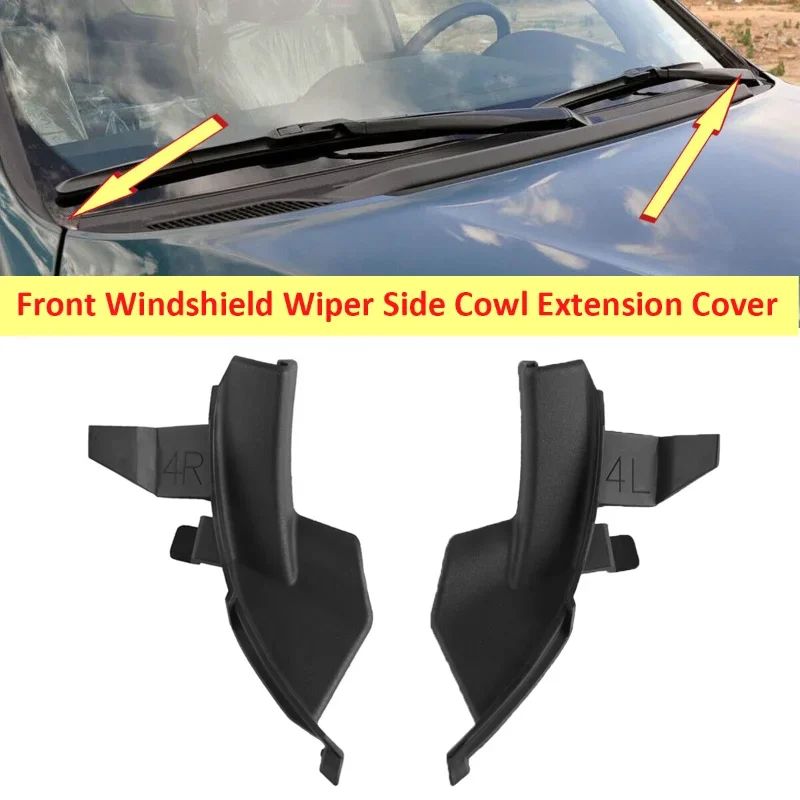 Embellecedor lateral de limpiaparabrisas delantero para Toyota Land Cruiser Prado, serie 120, LC120, 2003, 2004, 2005, 2006, 2007, 2008, 2009, 1 par