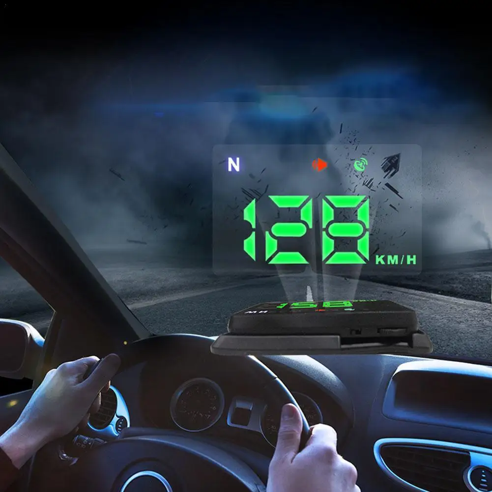 Universal H1 HUD Head-up Display GPS per auto tachimetro digitale USB parabrezza Speed Projector misuratore di velocità per forniture per auto novità