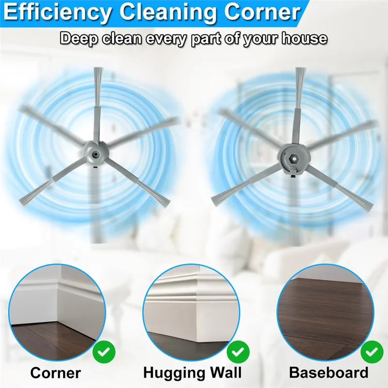 【مشعبية】مجموعات ملحقات بديلة لجزء المكنسة الكهربائية الروبوتية Eufy Clean L60/L60 SES/L50/L50 SES/L60 Hybrid/L60 Hybrid SES