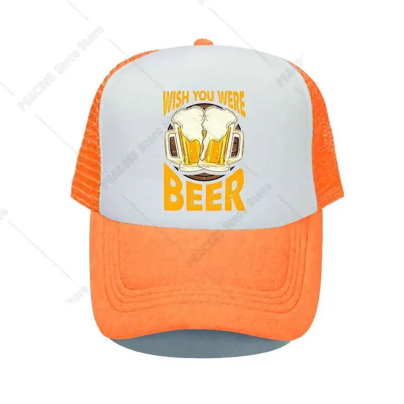 Funny You Were Beer Drinking Pun Joke Shower Curtain Mesh Trucker Hat Beer Alcohol Juice Snapback Cap Beer Lover Party Hat