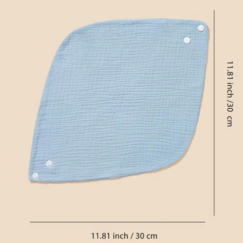 J15U 8 قطعة خدمة طويلة 4 طبقة ملابس الطفل وجبات الطعام مريحة المرايل الطفل العملي ولطيف المرايل الطفل 4 طبقة طقم هدايا الطفل