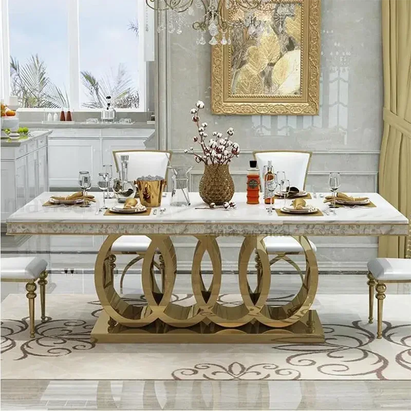 Bar Table Kitchen Furniture Luxury Dining Modern Coffe Tables Restaurant Home Dinning Individual Cafe Mesa Comedor Room Center