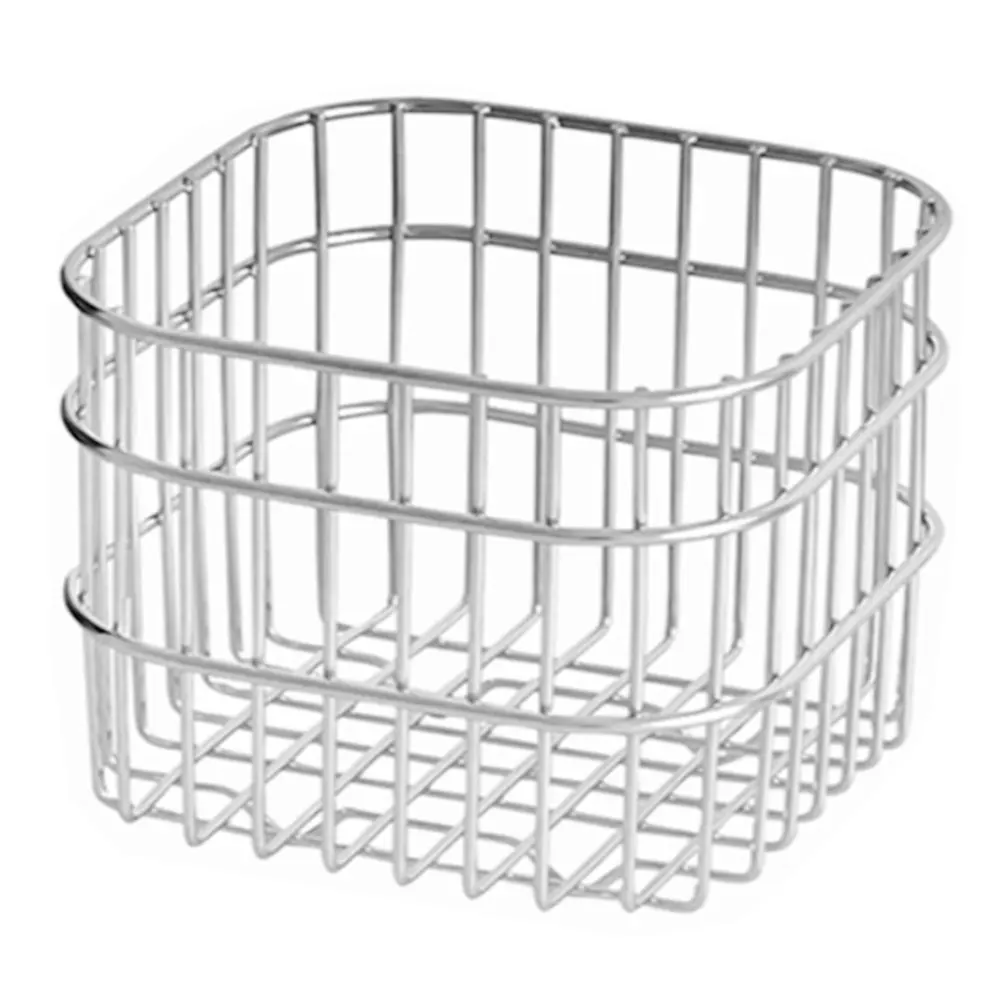 

Stainless Steel Fruit Large Opening Wire Storage Basket Kitchen Counter Metal Vegetable Basket Egg Holder Bread Organizer