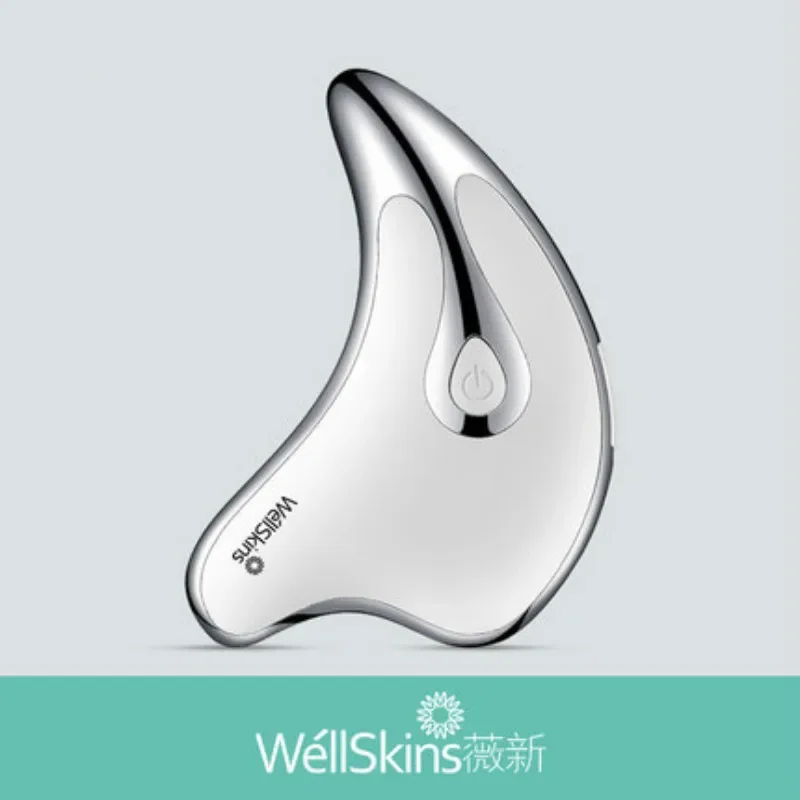 Wellskins Micro-current Smart Gua Sha Massager Household Whole Body Meridian Brush Massager Dredge Facial Beauty Device