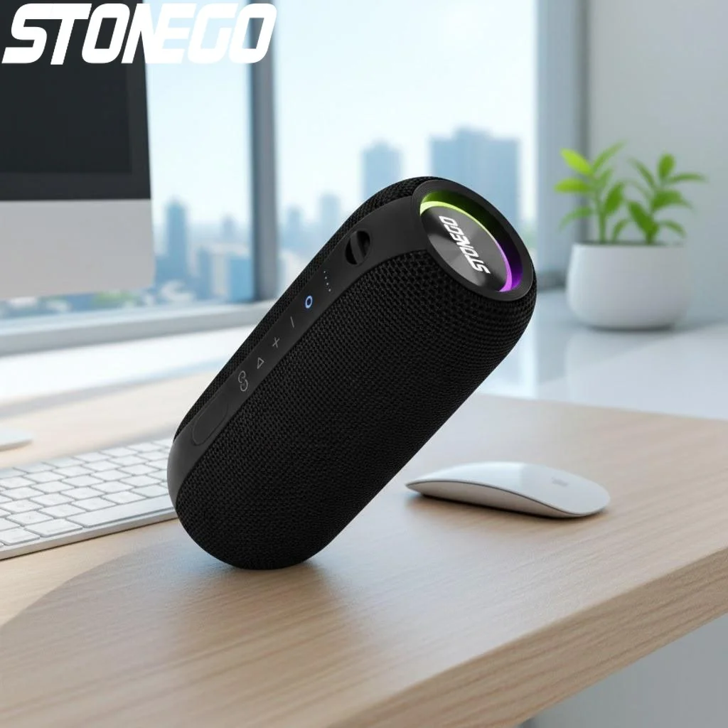 

Беспроводные Bluetooth-колонки в стиле панк, прозрачные, с двумя динамиками, TWS, LED-подсветкой, портативные, с мощным басом, 1 шт.