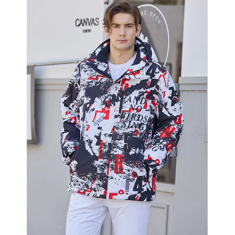 

Men's Warm Colorful Ski Suit, Snowboarding Clothing, Winter Jackets, Pants for Male, Waterproof Wear, Snow Costumes,-30