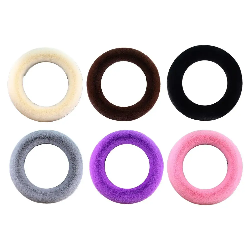 

Universal Soft Fluffy Warm Steering Wheel Cover Fuzzy Fur Wool Protector Anti-Slip Winter Comfortable Car Auto Accessory
