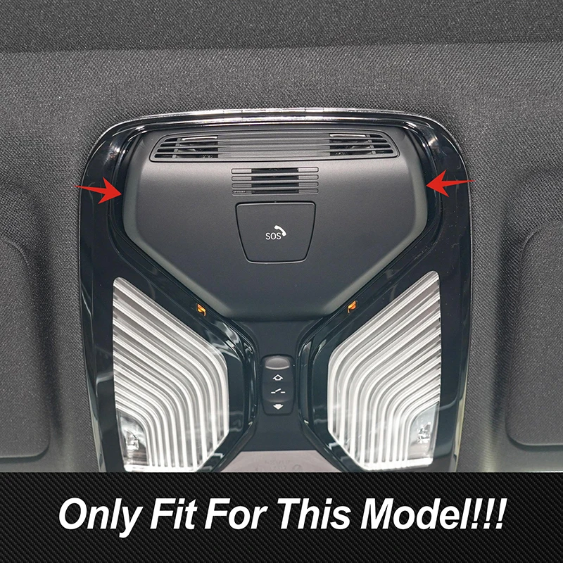 For BMW 3 Series G20 G28 2020-2022 Car Front Reading Light Panel Decorative Cover Trim Interior Accessories Carbon Color Sticker