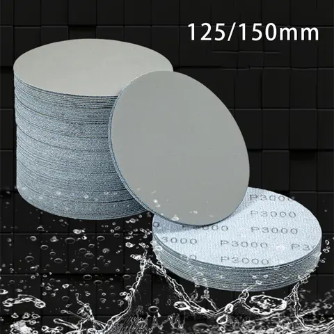 125/150mm 범용 건식 및 습식 샌딩 디스크 샌딩 종이 금속 광택 목공 도구 액세서리 연마 연마 디스크