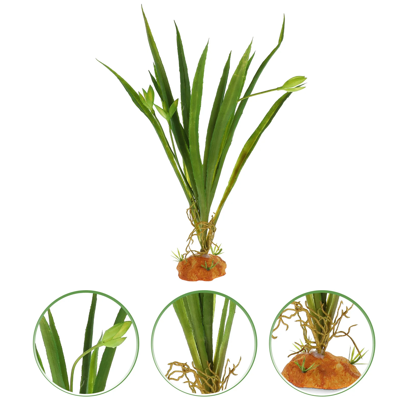 

Fake Green Grass Plant For Reptile Terrarium Lifelike Artificial Aquarium Plants Reptile Tank Decor Landscape Ornament