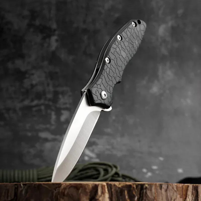 

440C Blade 1830 Pocket Camping Outdoor Folding Knife ABS Handle Hunting Survival Tactical Utility Knives EDC Fruit Tools