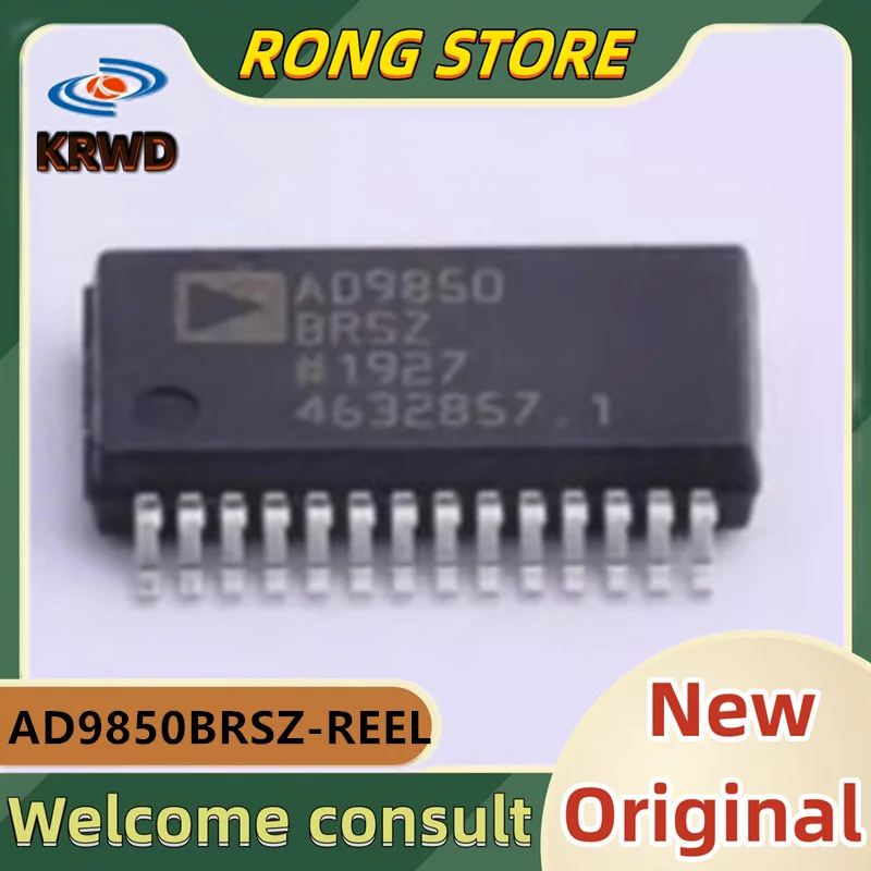 

2PCS AD9850BRSZ New and Original Chip IC AD9850BRSZ-REEL AD9850 SSOP28 DDS frequency synthesizer patch