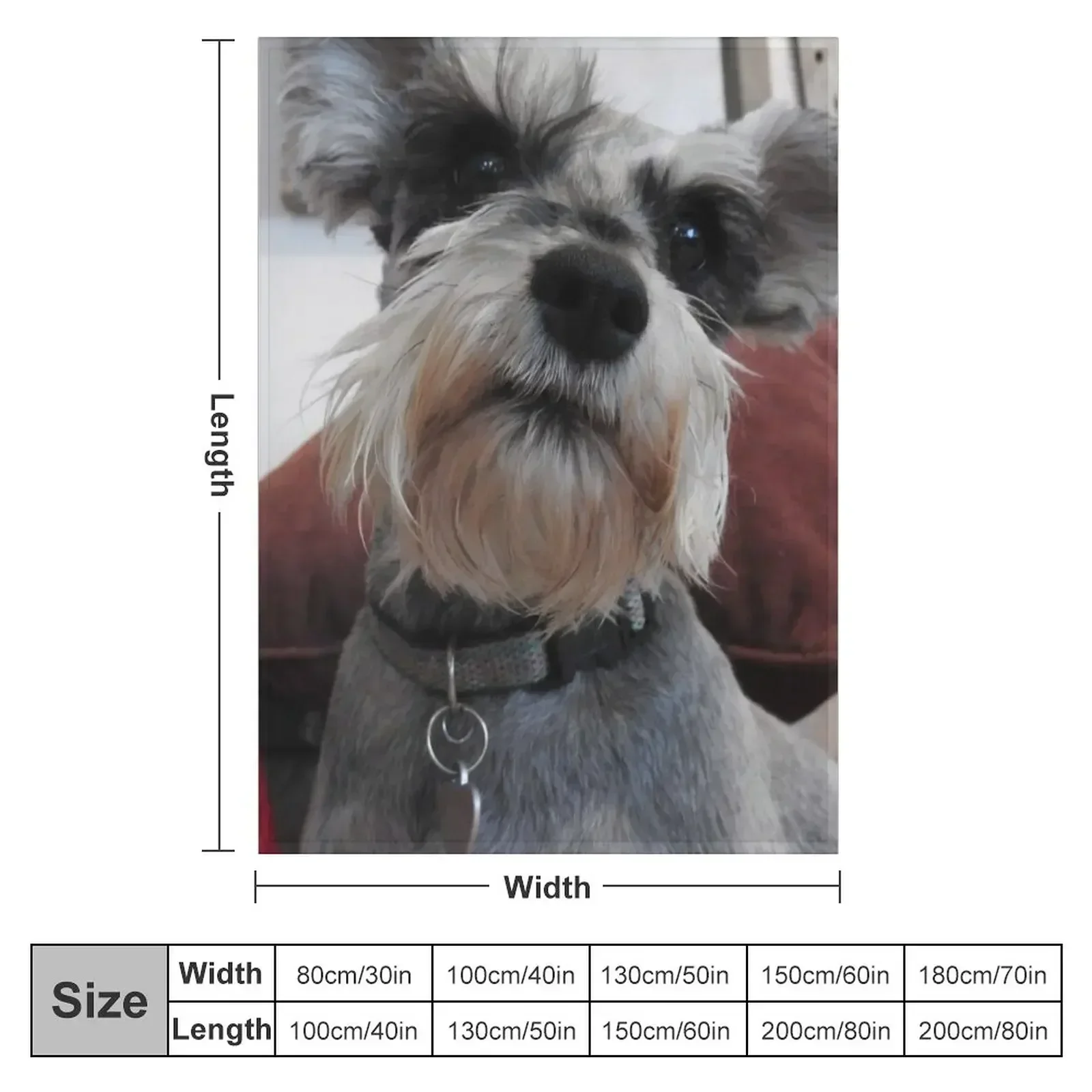cute christmas Schnauzer Throw Blanket Stuffeds valentine gift ideas Cute Hairys Multi-Purpose Cute Plaid Blankets