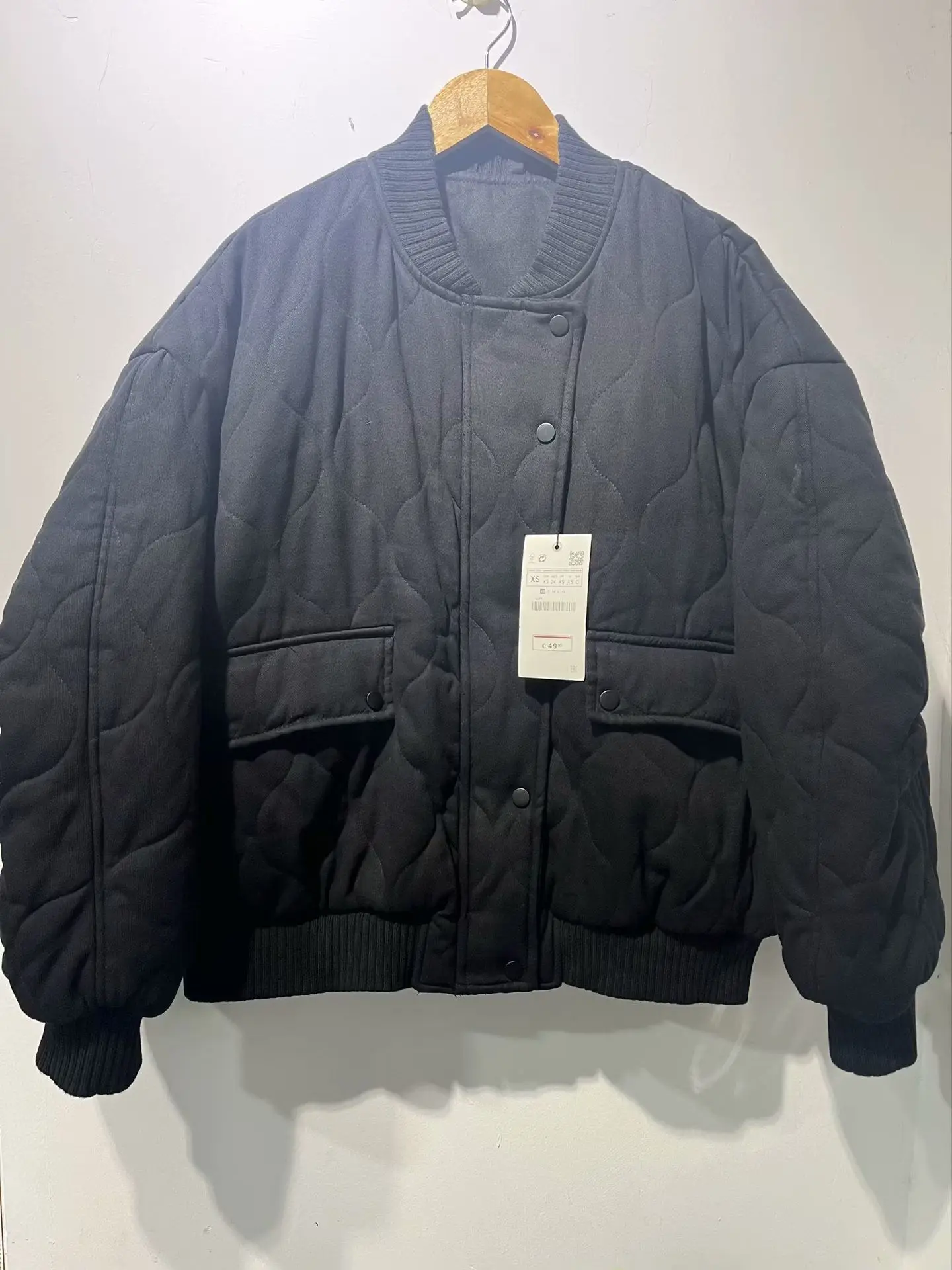 Stickerei Grau Lose Bomber Mantel Frauen Mode Einreiher Zipper Langarm Parkas Mäntel Weibliche 2025, Neue Herbst Winter