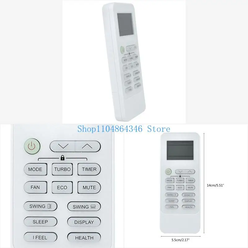 190424(XHY-S) Wearproof Air Conditioning LCD A/C Remote Controller with Smooth for Touch for GYKQ-52 Supply Accessories