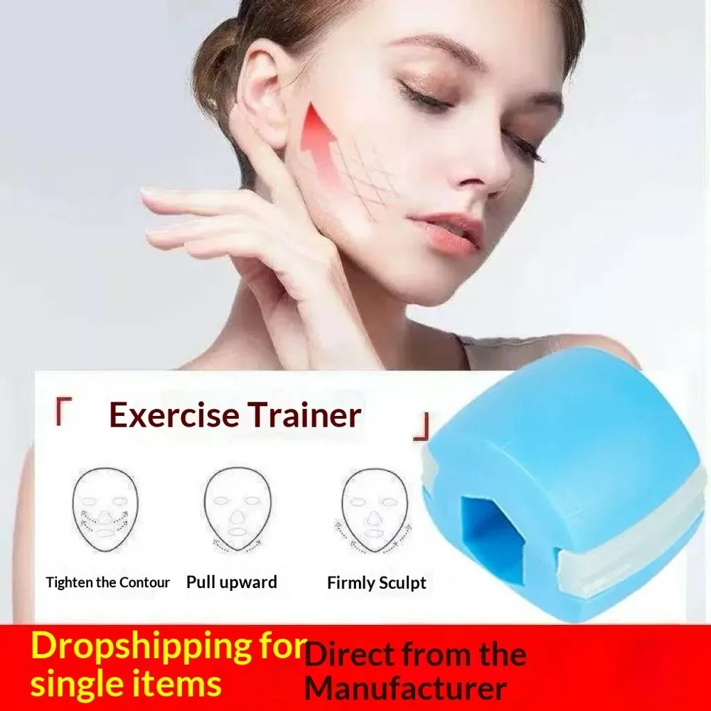 Silicone Jaw Exerciser Face Muscle Trainer for Jawline Cheekbone Shaping and Neck Toning