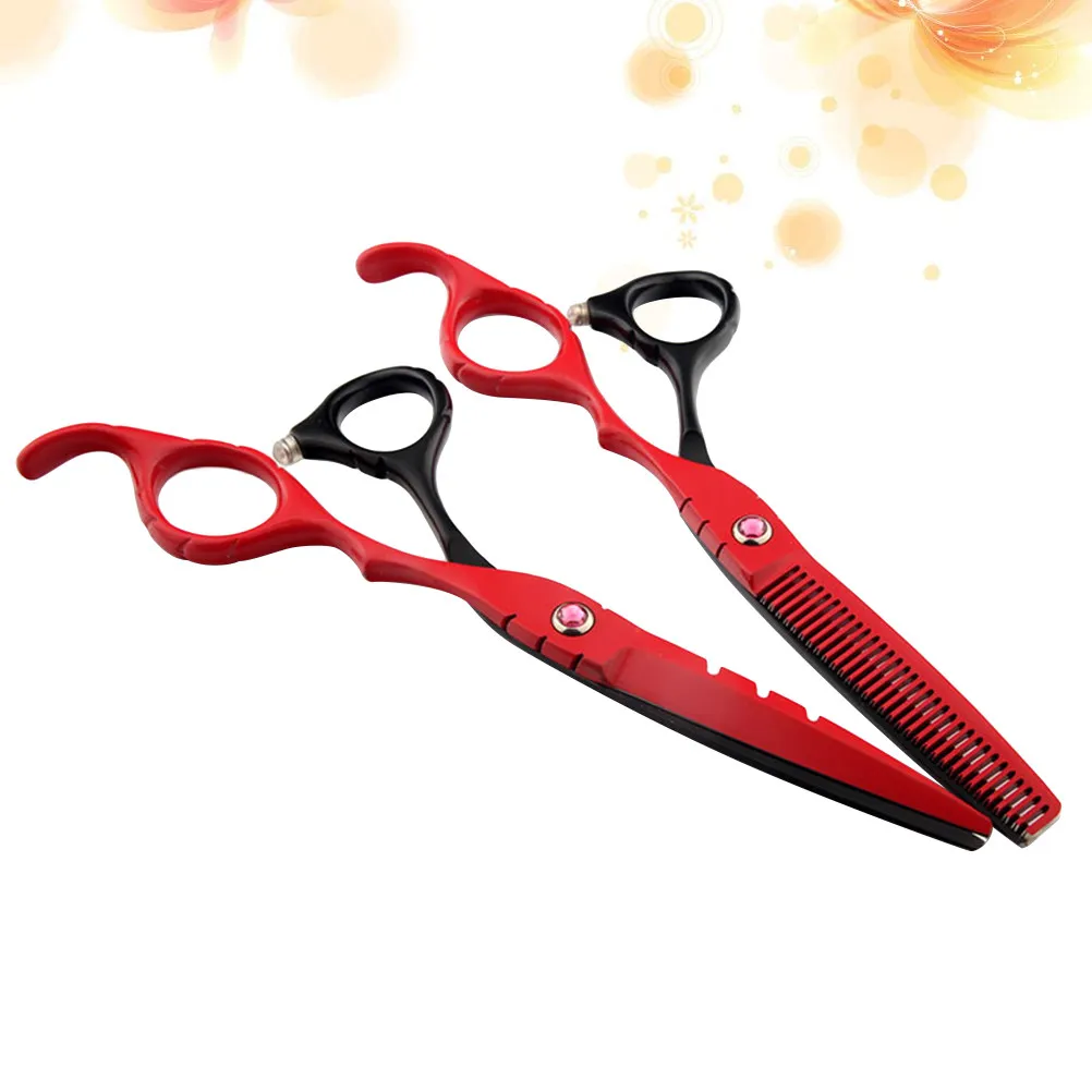 

Набор из 2 парикмахерских ножниц из нержавеющей стали: профессиональные ножницы для стрижки и филировки волос для дома и салона