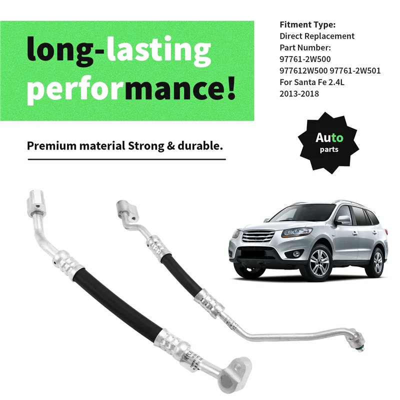 Excellent-977612W500 현대 산타페 2.4L 2013-2018 용 자동차 AC 콘덴서 라인-전면 A/C 튜브 977612W501
