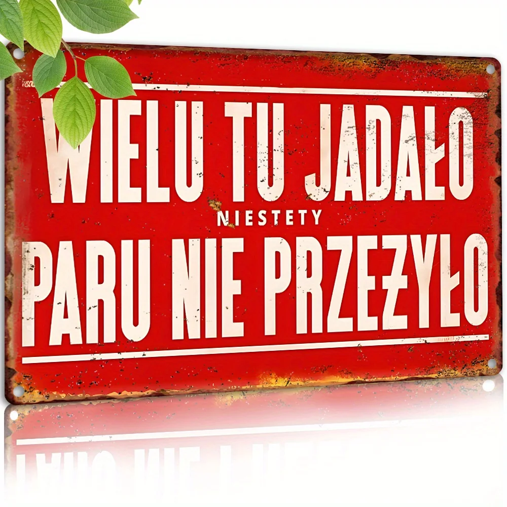 Vintage Metal Sign, Polish Street Style House Number Sign, Retro TV Show/Address Indicator Sign, Suitable for Hallways, Rooms