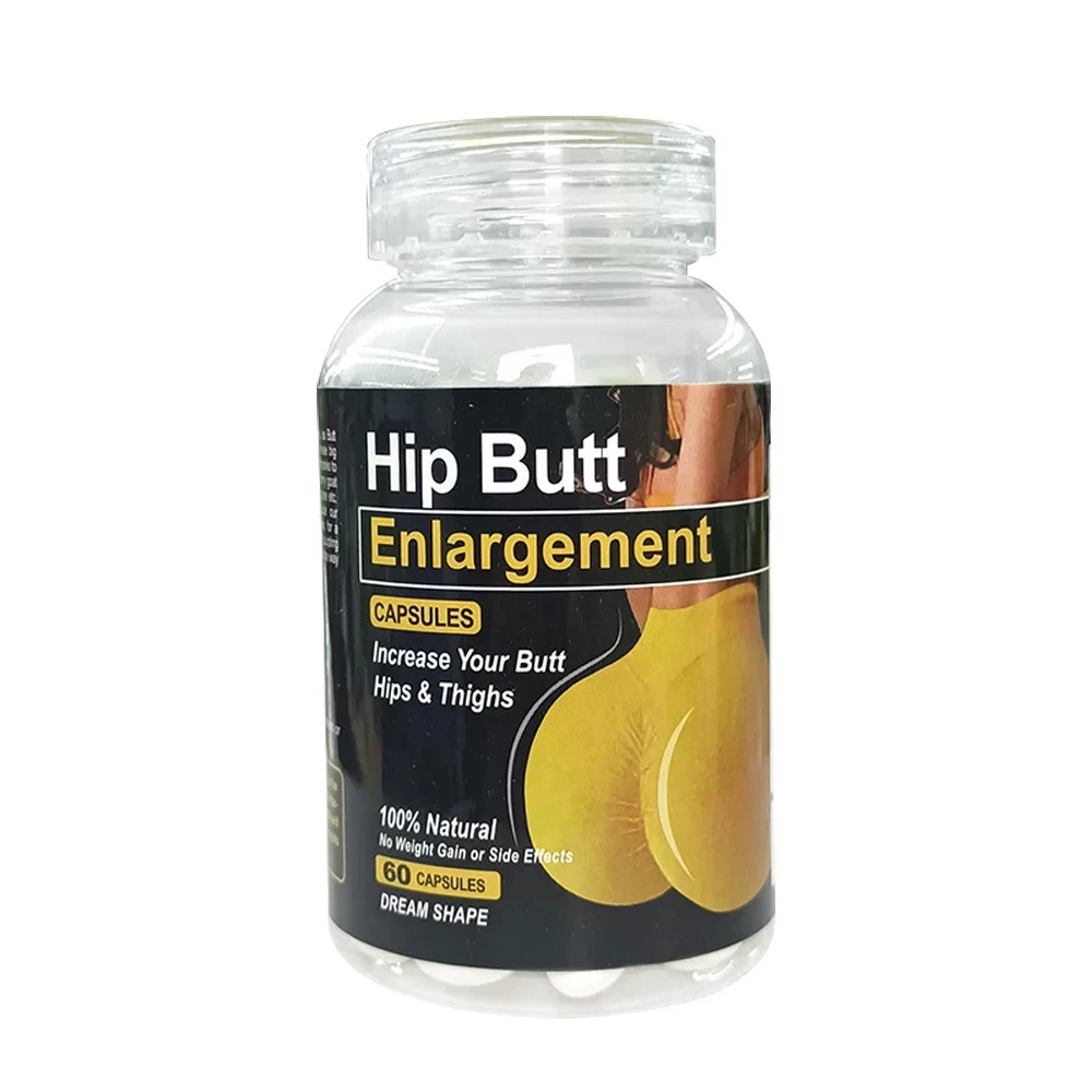 Butt Enlargement Capsule Natural Herbal Medicine Big Ass Buttocks Buttock Augmentation Hip Lift Firming Massage 60 Capsules