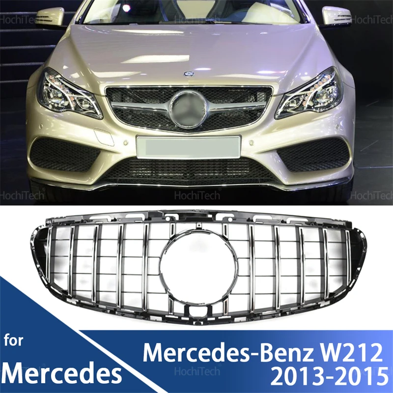 Car Front Bumper Grille Black Grille Abs Fit For Mercedes-Benz E Class W212 facelift E250 E300 E350 E500 2013-2016 Replacement