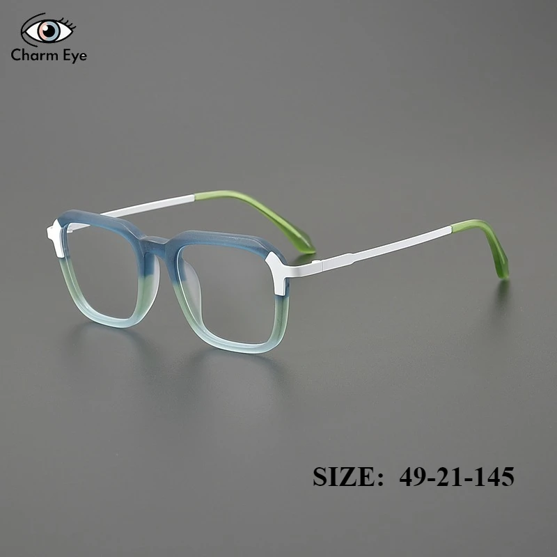 new-ultra-light-acetate-glasses-frame-women-high-quality-frosted-color-blocked-fashion-square-men-myopia-anti-blue-light-eyewear
