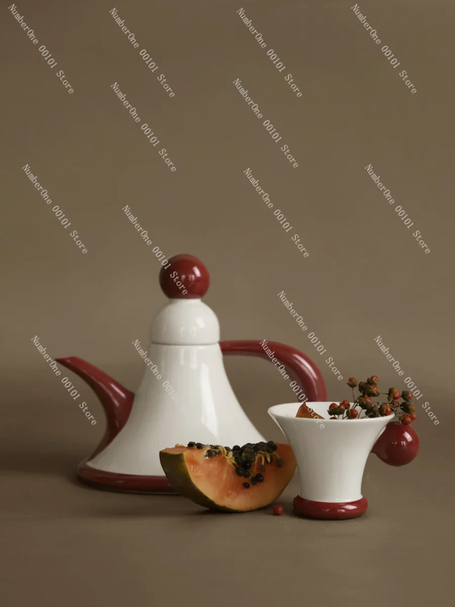 Nachan Cream Color Matching French Style Chinese Style Teapot Tea Cup Suit Home Good-looking Exquisite Afternoon Tea Set