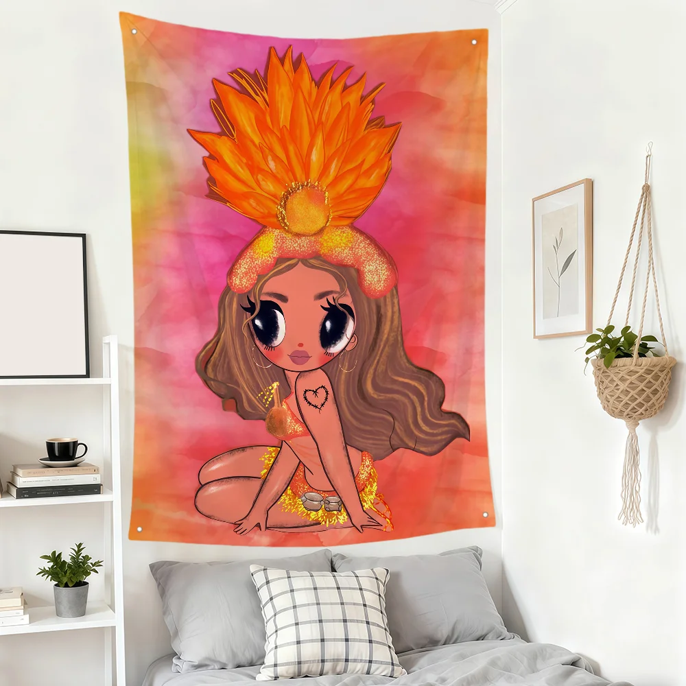 singer k-Karol G t-Tropicoqueta flag For Room hogar Dorm home Camping outdoor Banner Party Club Wall Hanging Decor Gift