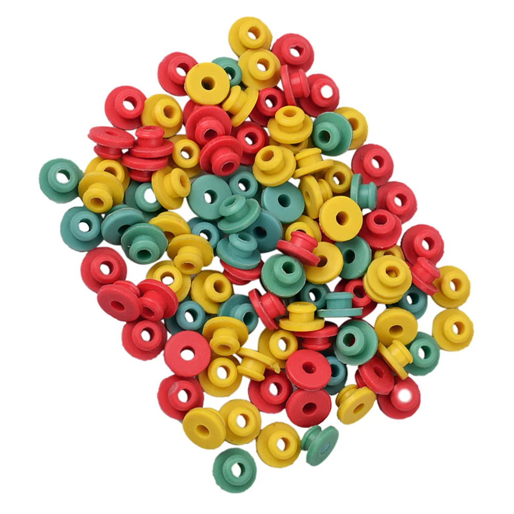 

100Pcs Needle Pin Cushion Silicone Grommets Coil for Machine Use Stable Cushion Vibration Absorption