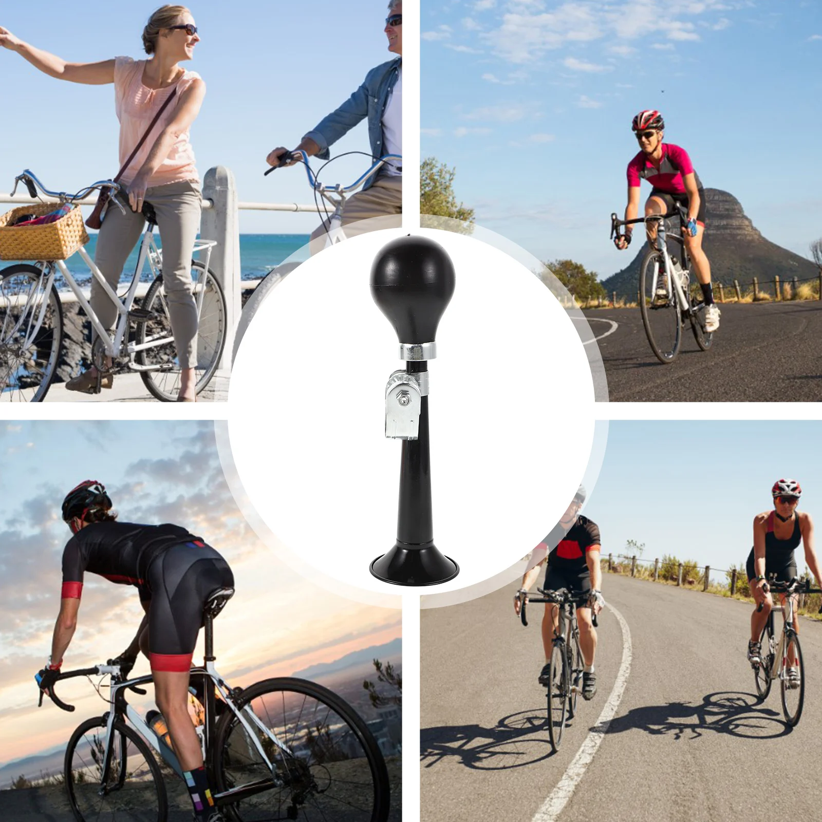 

Bicycle Air Horn 9 Inch Metal Loud Sound Bike Mountain Single Tone PVC Bells Handlebar Cycling Accessories Sturdy Versatile