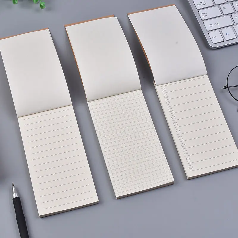 5pcs/Lot Student Schedule Mini Notebook To Do List Daily Small Grid Check Memo Pads Wordbook Notepads Stationery Office Diary